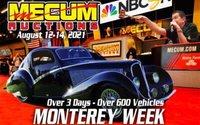 Mecum Auction At Monterey Car Week Selling Over 600 Vehicle & 100 Motorcycles Starting August 12-14, 2021