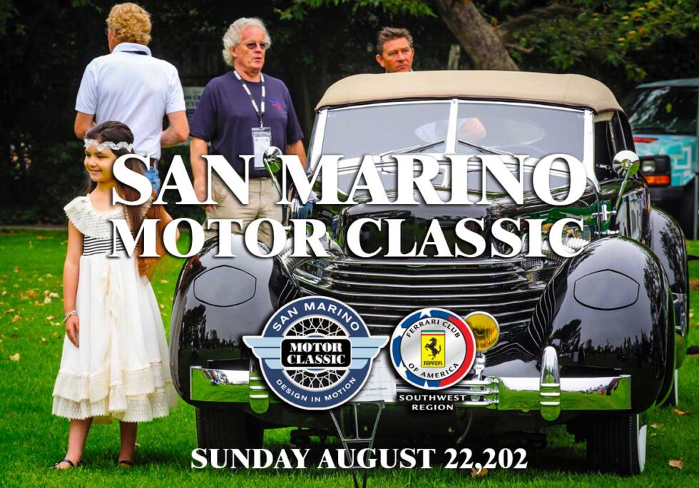San Marino Motor Classic Concours Car Show Will Host Over 400 Mint Cars