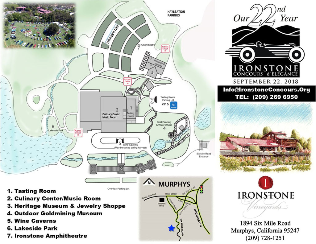 Ironstone Concours-Map And Directions