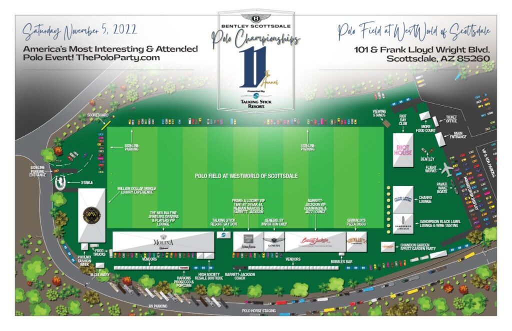 The Scottsdale Polo Championships Event Site Map
