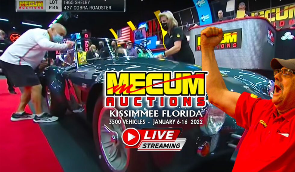 Watch Mecum's 3,500 Vehicle Super Auto Auction Streaming Live On