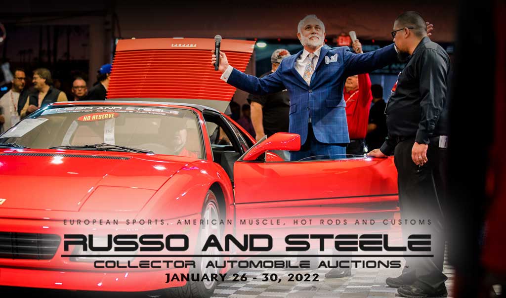 Russo & Steele Five Day +800 Classic Car Auction Live From Scottsdale, AZ January 22-25, 2022