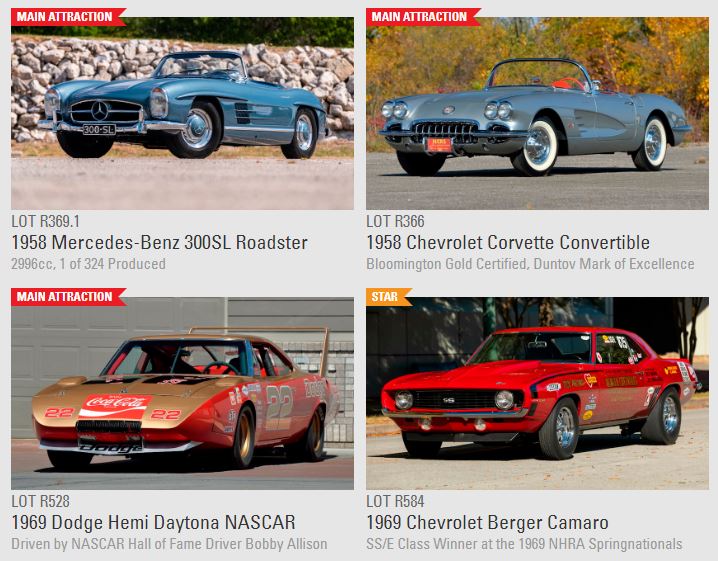 Four Feature Cars For Sale At The Kissimmee Auction 