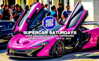 Over 200 Exotic Supercars Rev-up for Supercar Saturdays Florida Presented By Lamborghini Broward on December 11, 2022