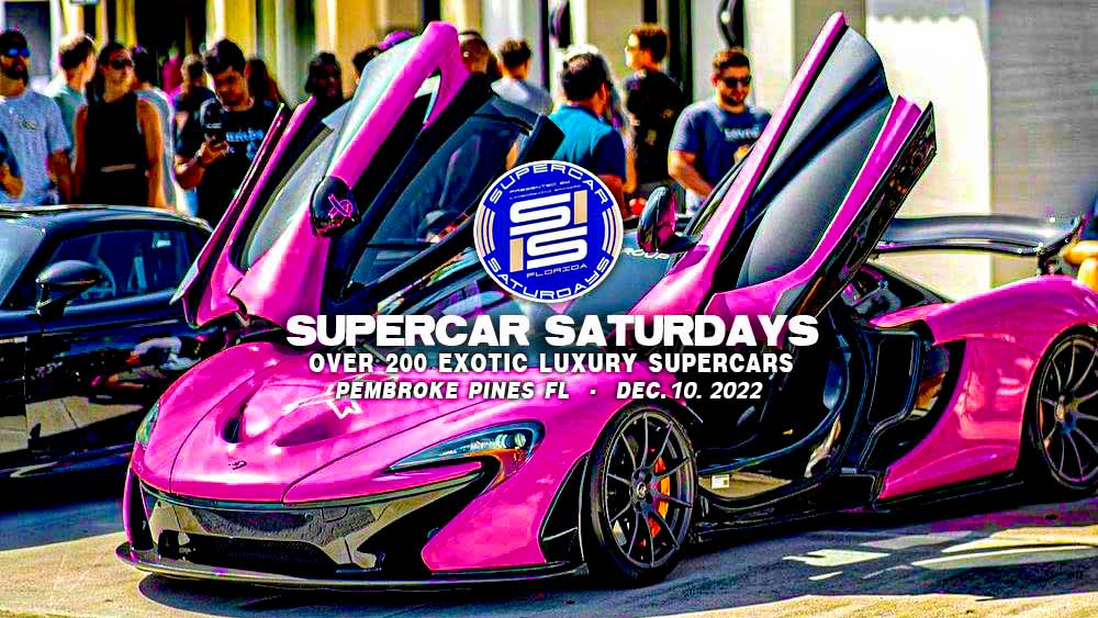 Over 200 Exotic Supercars Rev-up for Supercar Saturdays Florida Presented By Lamborghini Broward on December 11, 2022