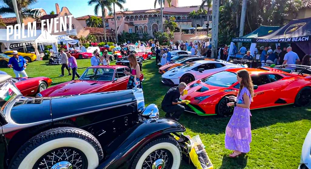 The Palm Beach Event Car Show will feature over 100 vintage cars and play host to over 800 VIP guests at President Donald Trump's Mar-a-Lago Palm Beach Estate.