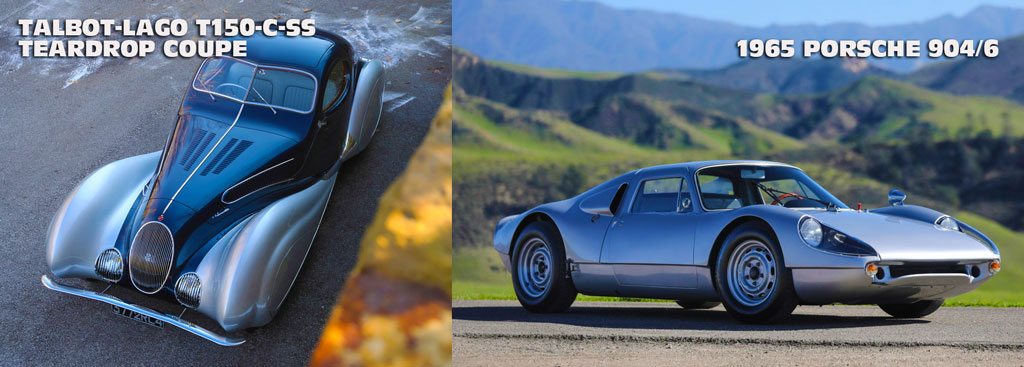 Talbot Lago T150 and a 1965 Porsche 904