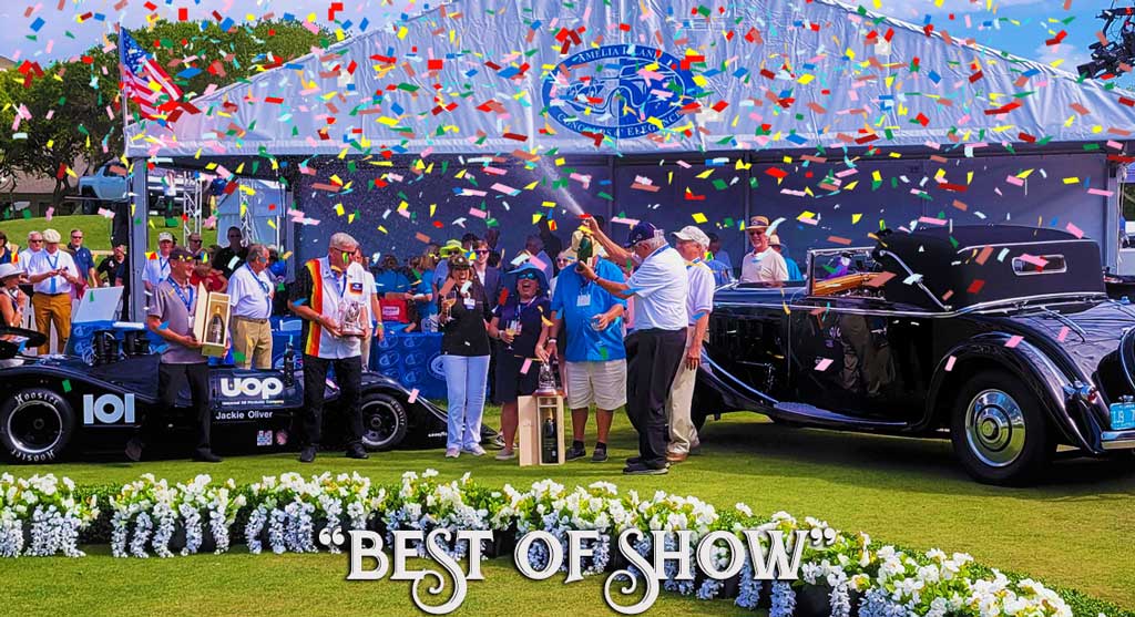 2021 Amelia Island Concours 2021 Best of Show Winners was a stately 1926 Hispano-Suiza H6B Cabriolet and a 1974 Shadow DN4 Can Am 