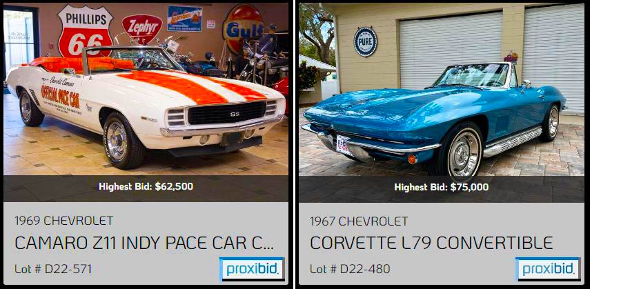 Camero and Corvette for sale