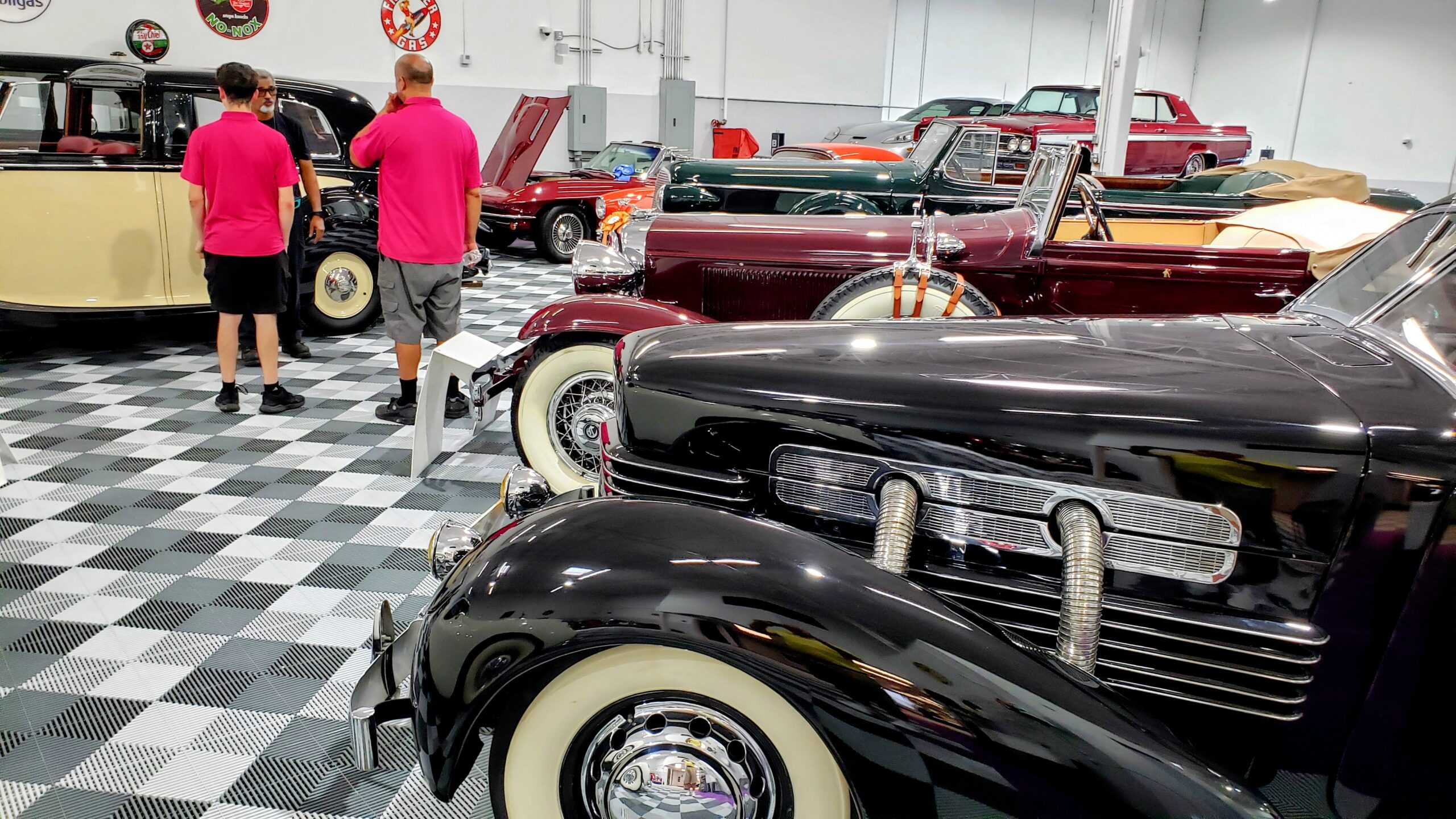 Indoor Collectible Cars Are Stored