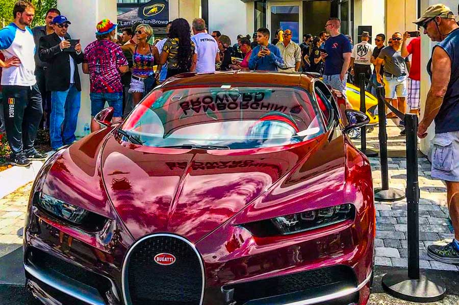 Bugatti Chiron At Car Show