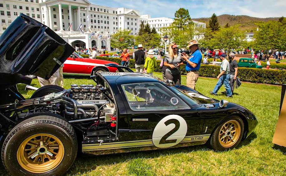  FORD GT Race Car on display at the Forth Annual Greenbrier Concours 