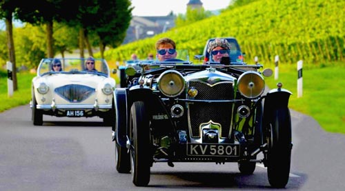 Vintage Cars Touring The Countryside