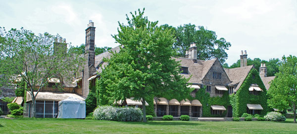 historic 1920s Edsel and Eleanor Ford House. Located on the 87-acre estate