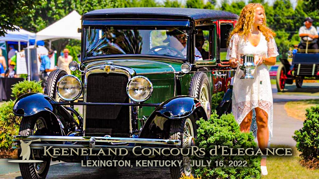 Keeneland Concours d’Elegance Classic Car Weekend At the Prestigious Keeneland Race Course (July 14-17, 2022)