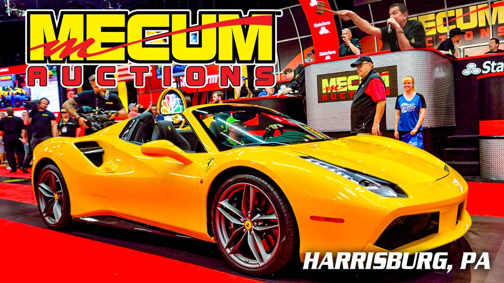 Mecum Auction Live selling a Ferrari car