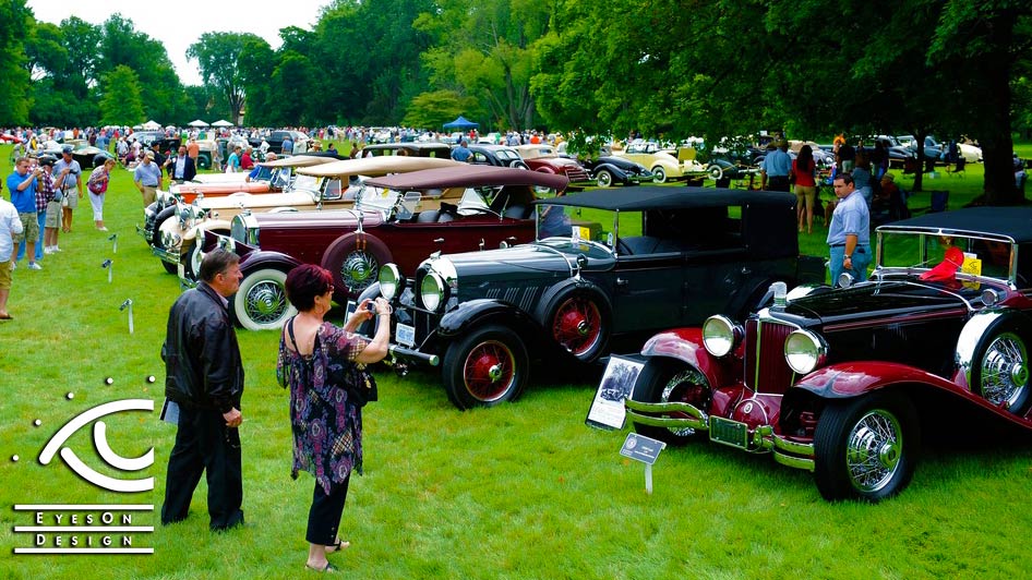 Car Show at The Edsel And Eleanor Ford 87- Acre Estate