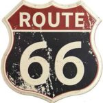 Route 66 History Old Sign