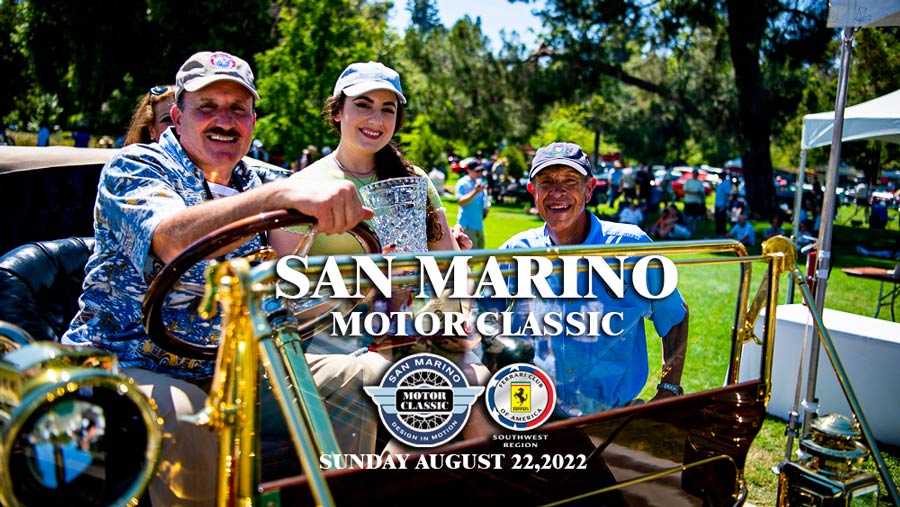 Ferrari Joins The San Marino Classic Concours d’Elegance Two Day Car Show On August 28, 2022