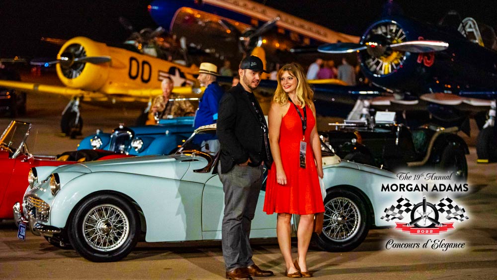 The 19th Annual Morgan Adams Concours d’Elegance Airport Hangar Gala Opens In Englewood, Colorado (August 27, 2022)