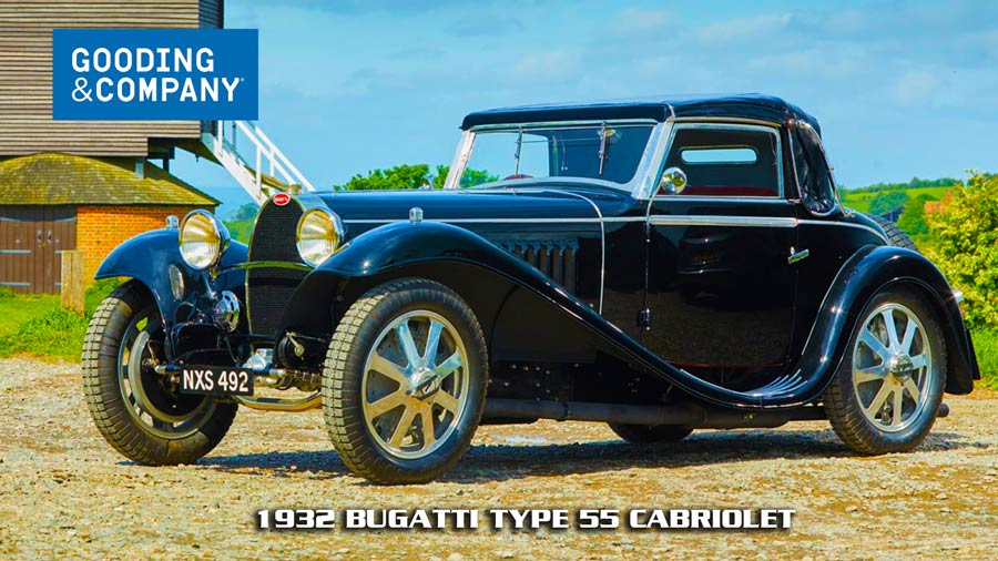 RARE CAR IS A 1932 BUGATTI TYPE 55 CABRIOLET 