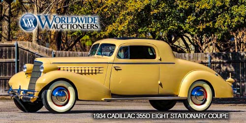 1934 Cadillac 355D Eight Stationary Coupe