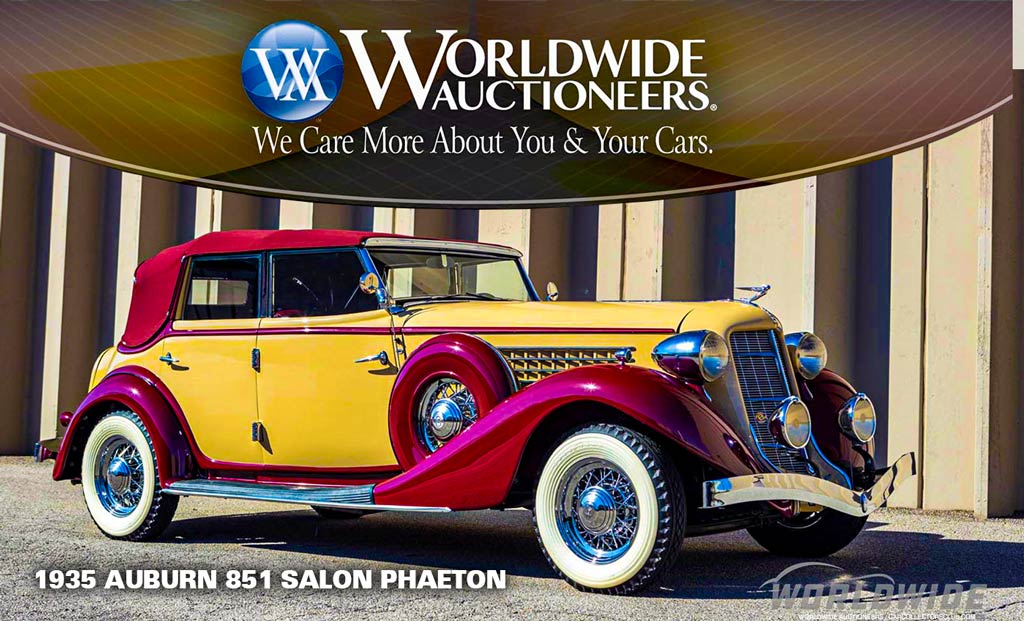 This 1935 Auburn 851 Salon Phaeton to be auctioned