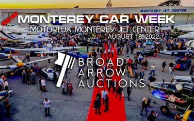 The  Broad Arrow Auction Streaming Live From The Monterey Car Week  Jet Center Motorlux Event On August 18, 2022