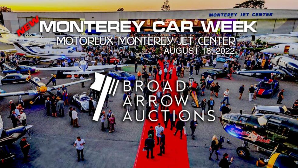 The Broad Arrow Auction Streaming Live From The Monterey Car Week Jet Center Motorlux Event On