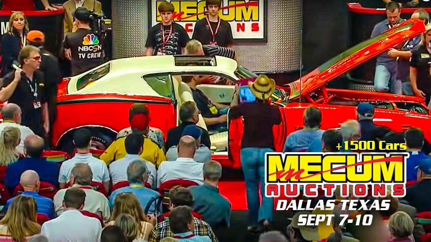 Watch Mecum Auction Live On Motortrend TV Sell Over 1500 Collectible Cars  From Dallas, TX (Sept 7-10, 2022)