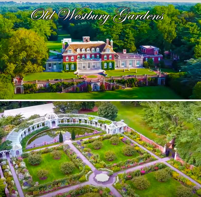 Westbury Estate houses 23 rooms, 65,000 sf. and over 160 acres of beautifully manicured lawns
