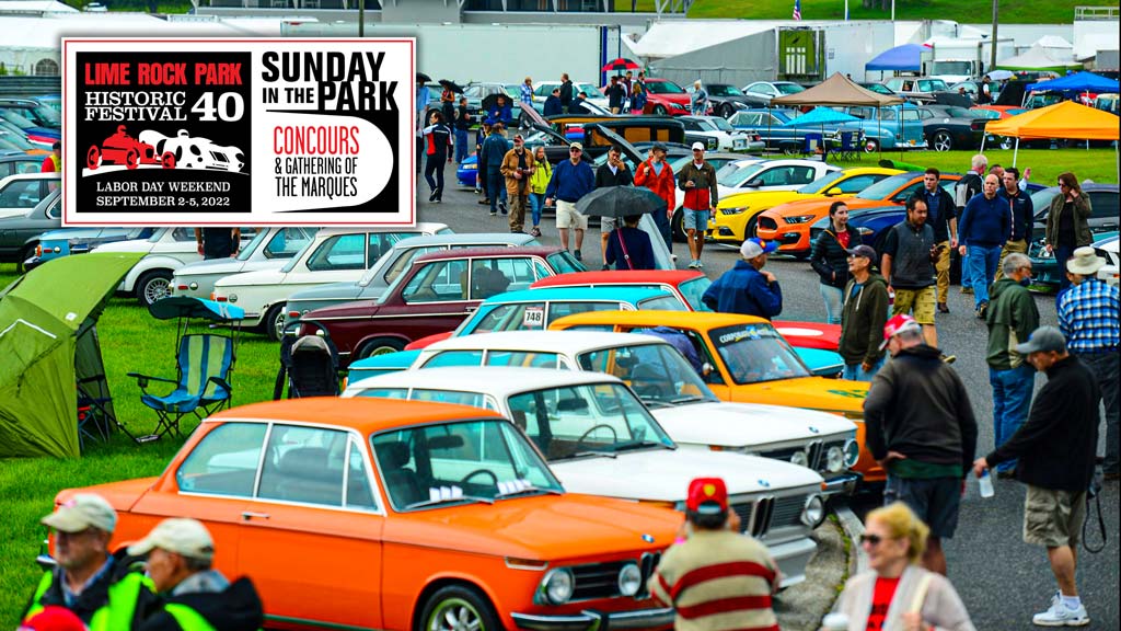 Lime Rock Sunday In The Park Concours Delegance and Gathering of the Marques Full Schedule for (Sunday 4, 2022)