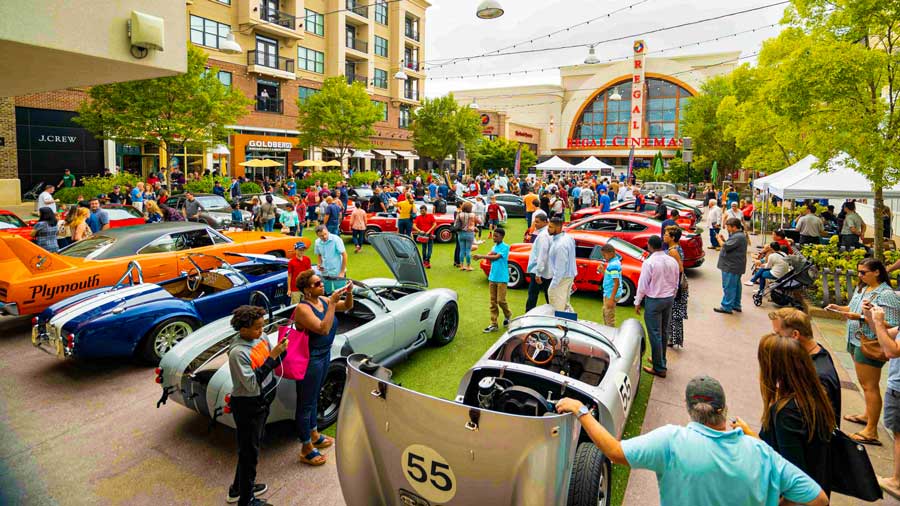 The Festival Of Speed Car Show in Downtown Avalon
