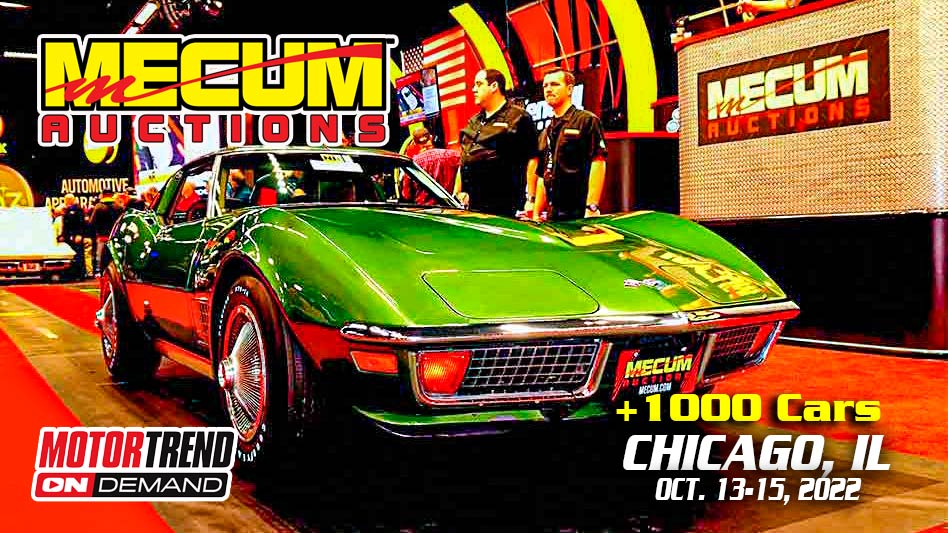 Watch Mecum’s 1,000 Vehicle Auction Streaming Live On MotorTrend TV From Chicago, IL on Oct. 13-15, 2022
