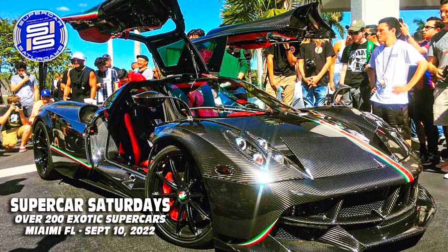 Supercar Saturday Brings Together Over 200 Exotic Hypercars To Miami Florida September 10, 2022