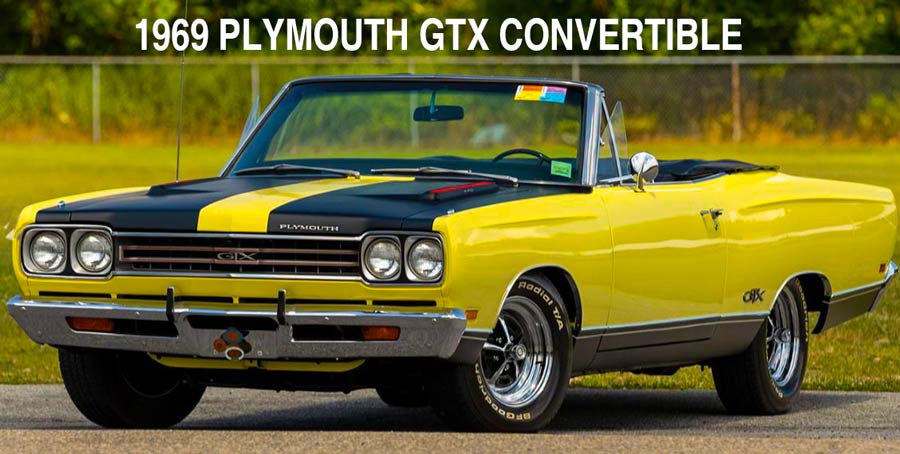 1969 Sunflower Yellow Plymouth GTX Convertible