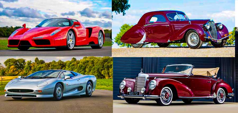 four rare collectible cars for sale