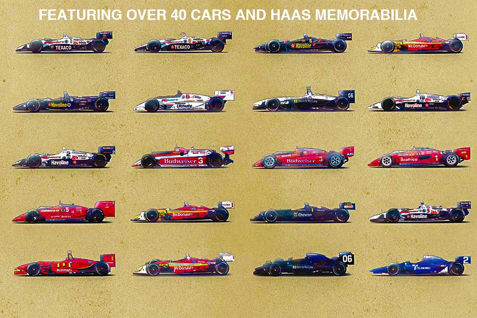 40 race cars poster