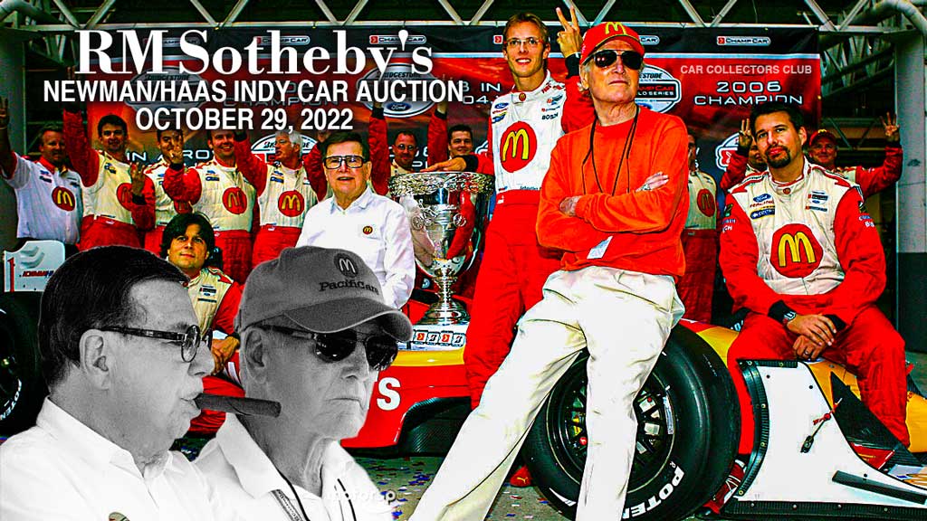 RM Sotheby’s Paul Newman/Carl Haas Indy Car Collection And Memorabilia  Auction On October 29, 2022