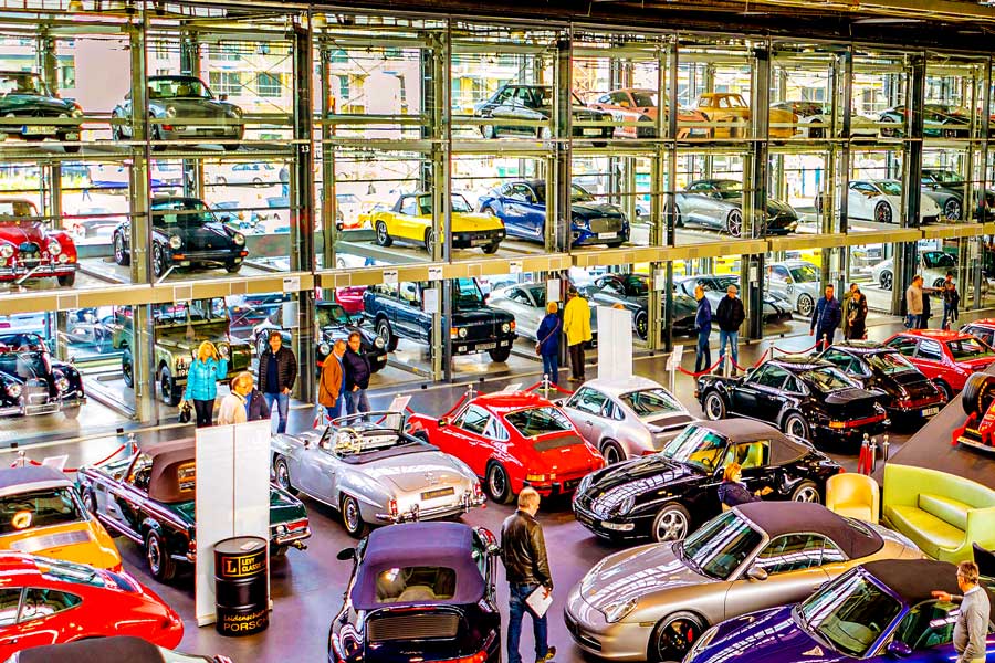 Car collection stored in car museum
