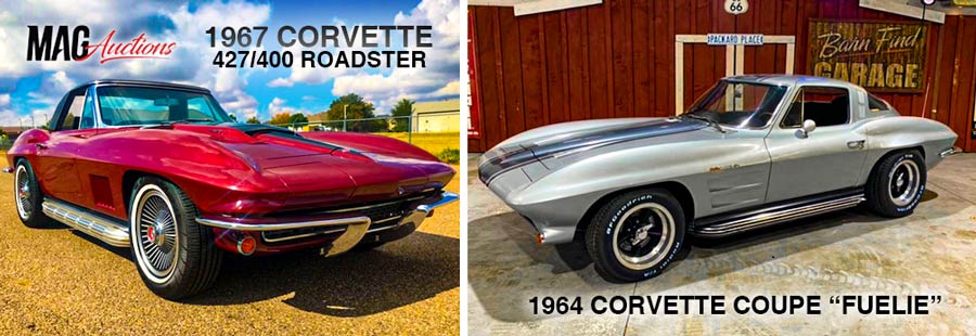 Cars for Auction 1967 and 1964 Corvettes
