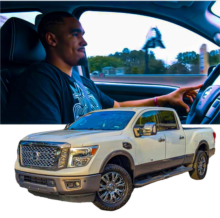 Nissan Titan King of Trucks owned by Jalen Hurts