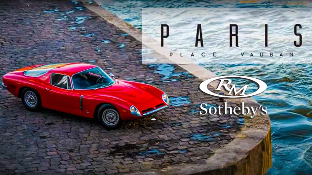 RM Sotheby’s High End 90 Car Auction Opens At Les Salles du Carrousel In Paris France February 1, 2023