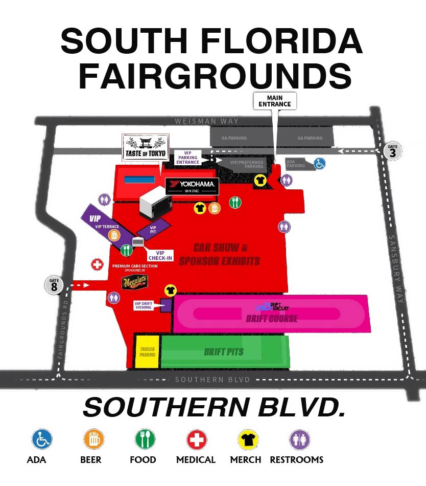 Map of the South Florida Fair Grounds 