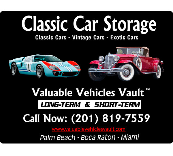 Classic Car Storage at Valuable Vehicle Vault in Boca Raton