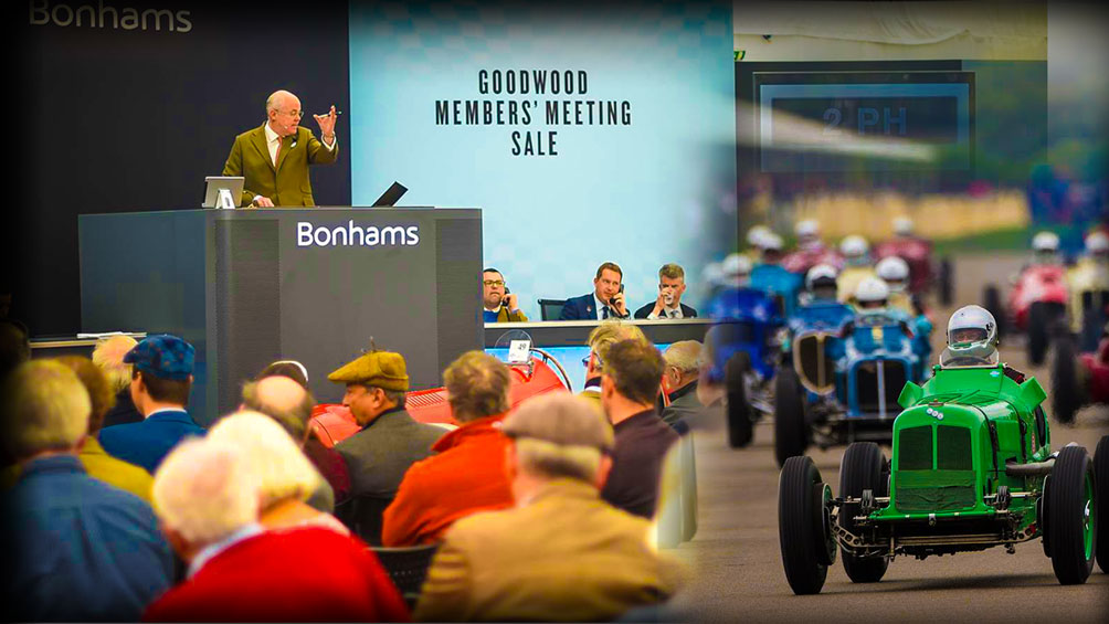 Bonahms’ Auction At Goodwood Members Meeting, Festival, and Vintage Racing Event
