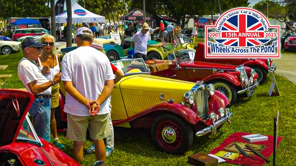 Wheels Across The Pond Car Show Celebrates 15th Anniversary In Jupiter Florida April 8, 2023