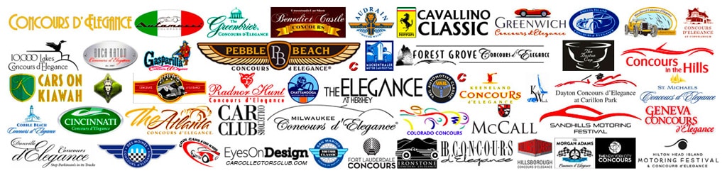All Concours d'Elegance Logos and Car Show Schedule and Calendar Car Collectors Club.com