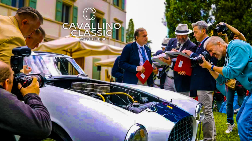The Cavallino Classic Ferrari Car Show at The Casa Maria Luigia in Italy