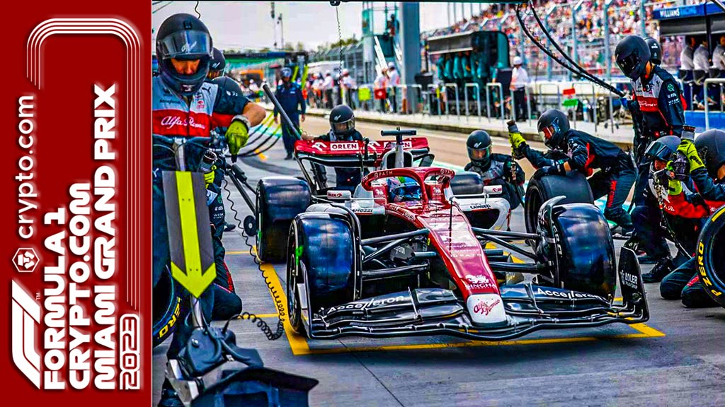 Pit Stop at the Miami Grand Prix Car Race
